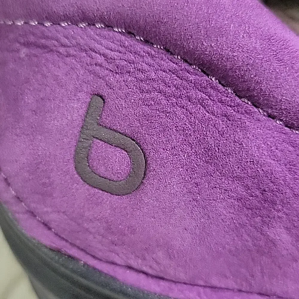 Bionica Purple Leather Wedge Clogs Womens Size 7 - Picture 3 of 13